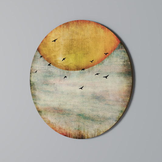 UP TO THE SUN Round Wall Art