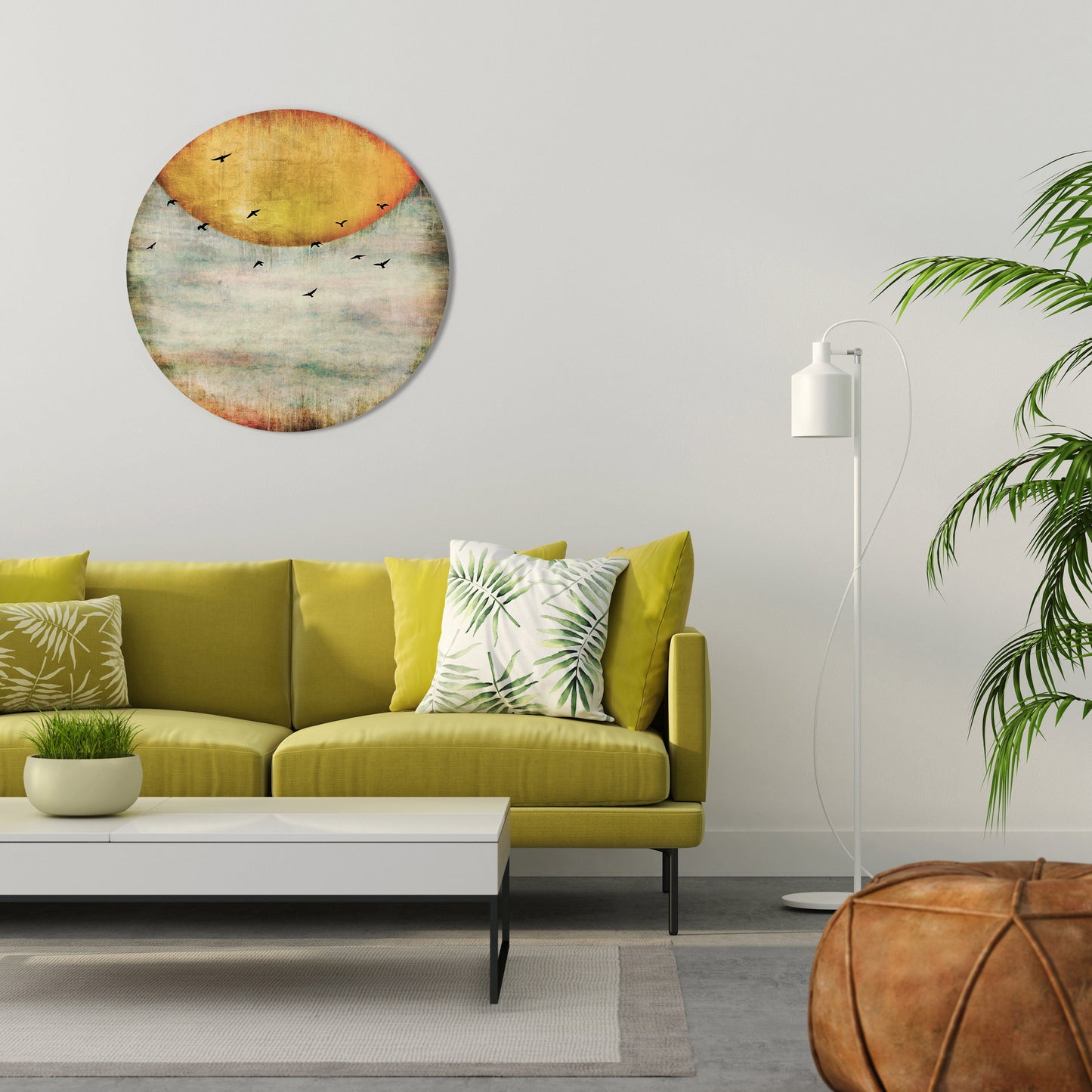 UP TO THE SUN Decorazione da Parete Rotonda