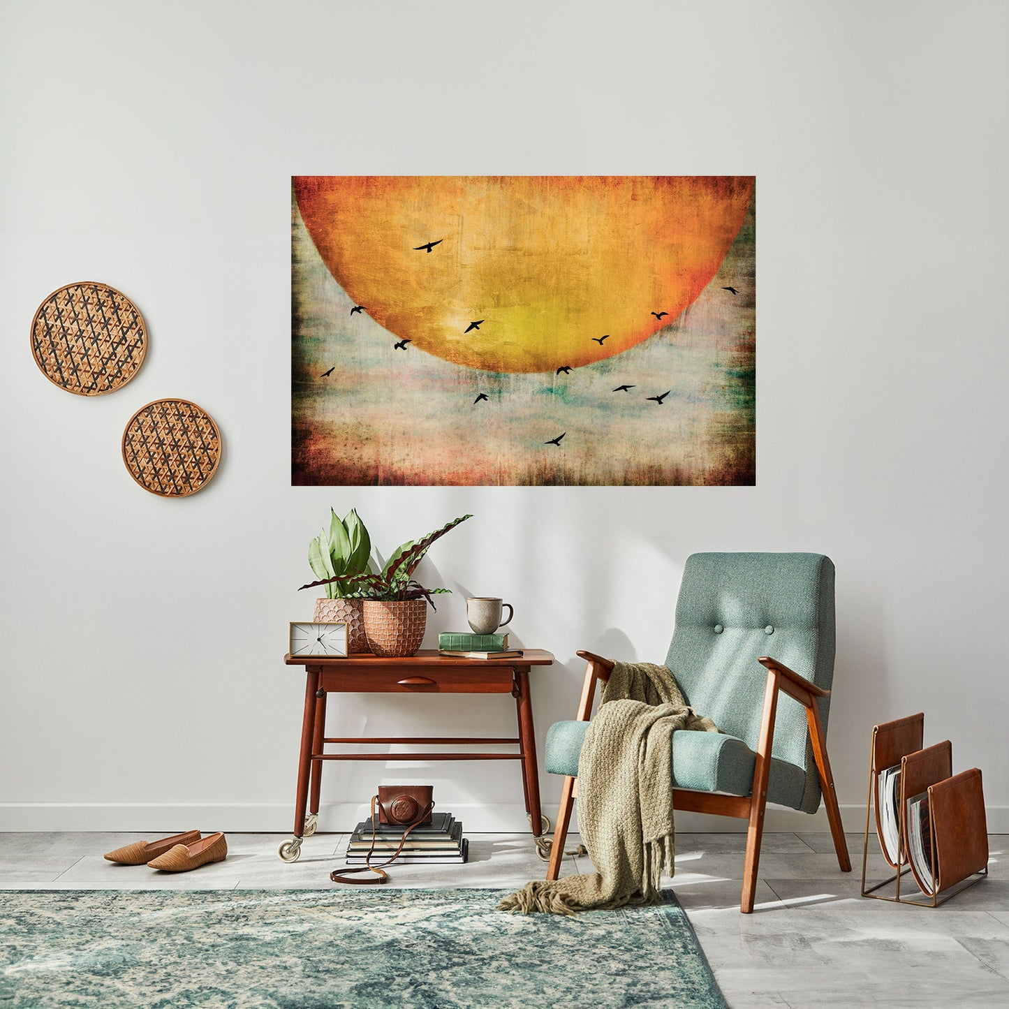 Poster orizzontale staccabile e attaccabile UP TO THE SUN