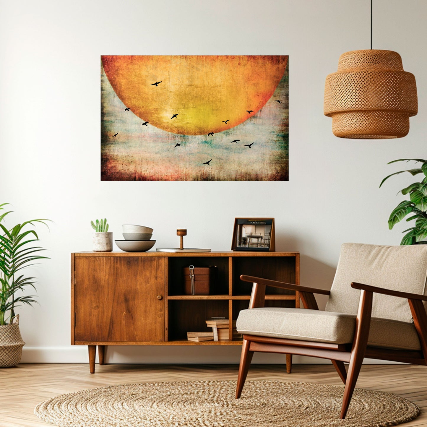 Poster orizzontale staccabile e attaccabile UP TO THE SUN