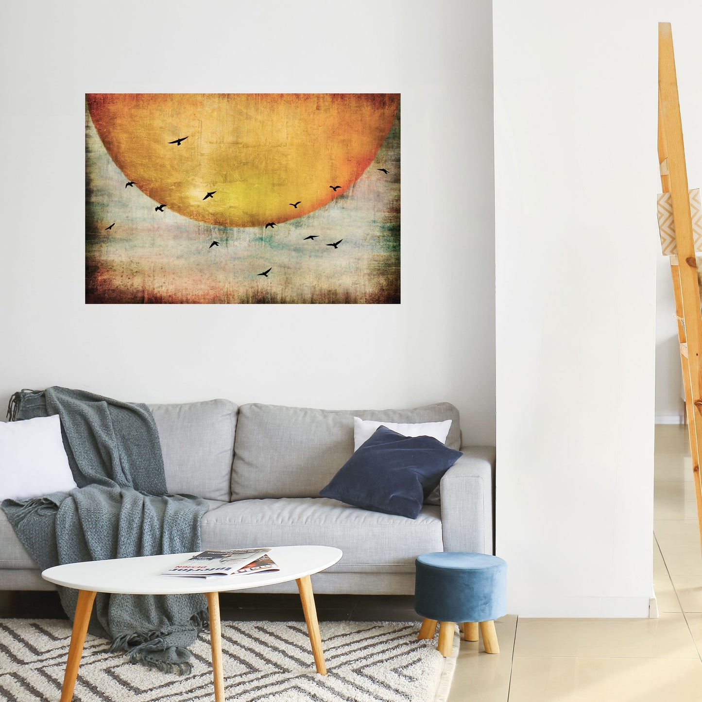 Poster orizzontale staccabile e attaccabile UP TO THE SUN