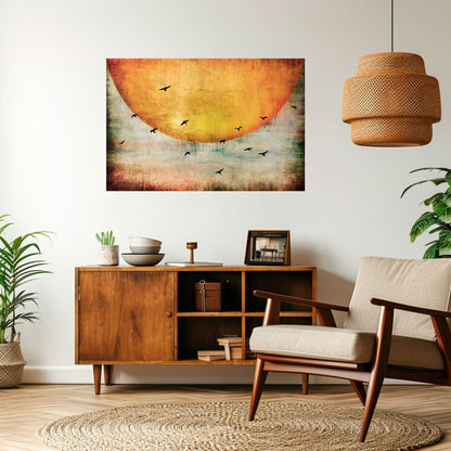 Poster orizzontale staccabile e attaccabile UP TO THE SUN