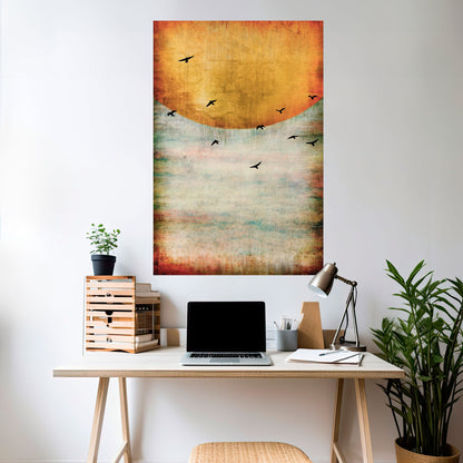 Poster verticale staccabile e attaccabile UP TO THE SUN