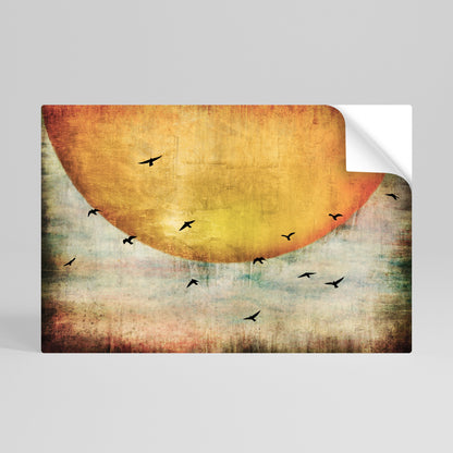 Poster orizzontale staccabile e attaccabile UP TO THE SUN