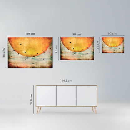 Poster orizzontale staccabile e attaccabile UP TO THE SUN