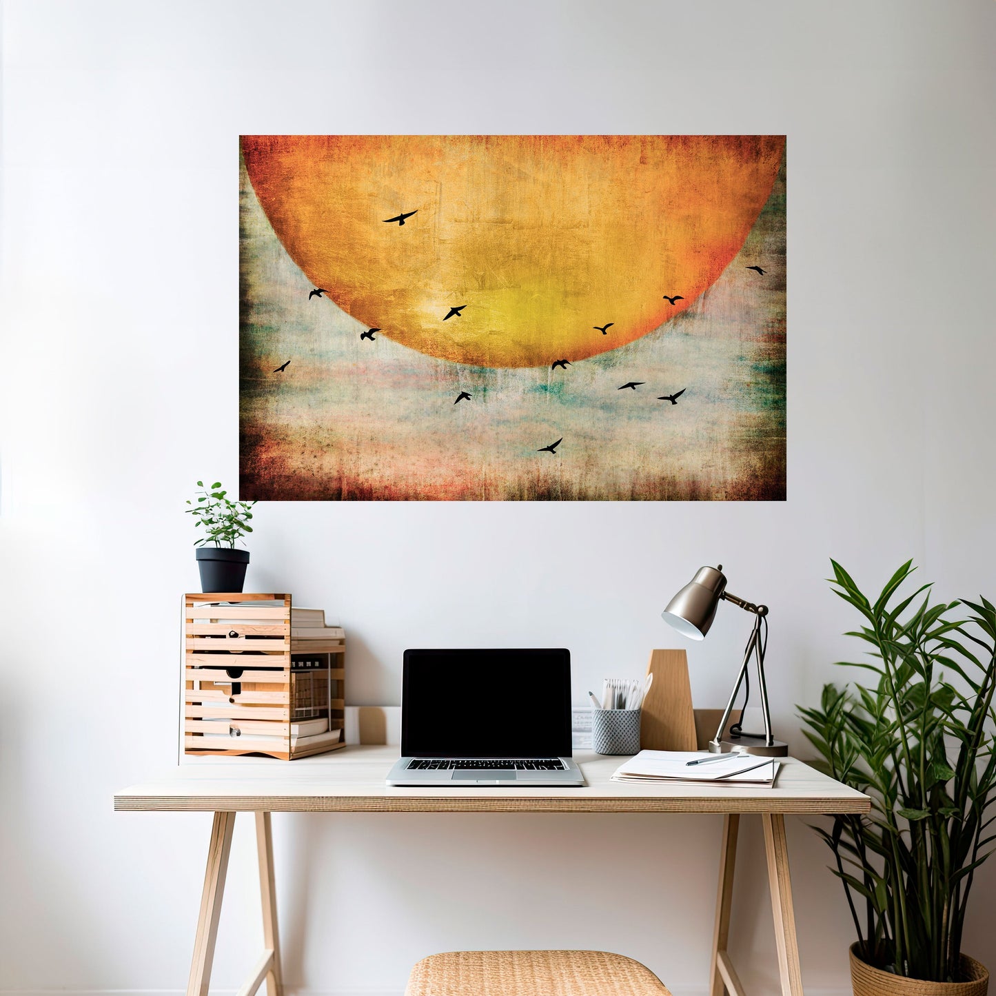 Poster orizzontale staccabile e attaccabile UP TO THE SUN