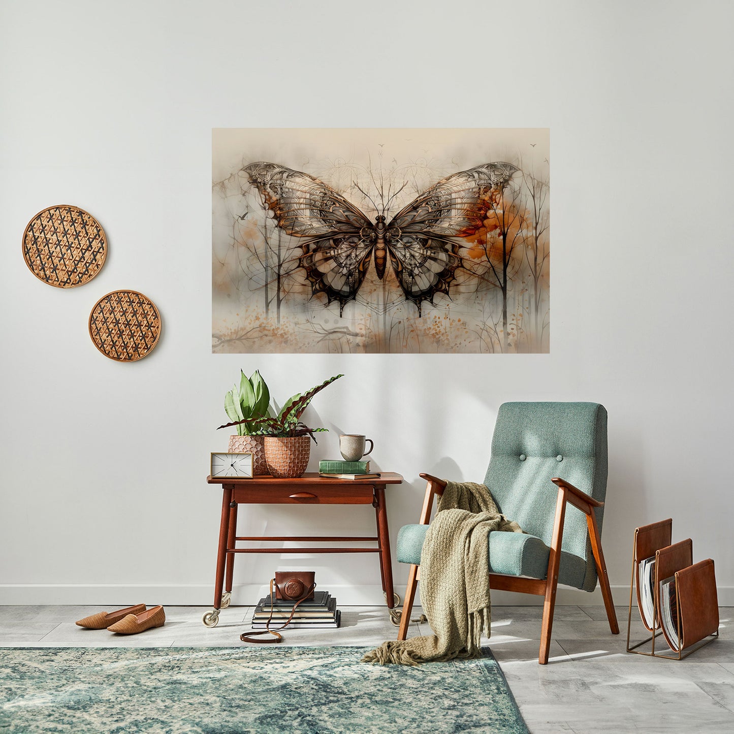 MECHANICAL BEAUTY UNVEILED Peel and Stick Horizontal Poster