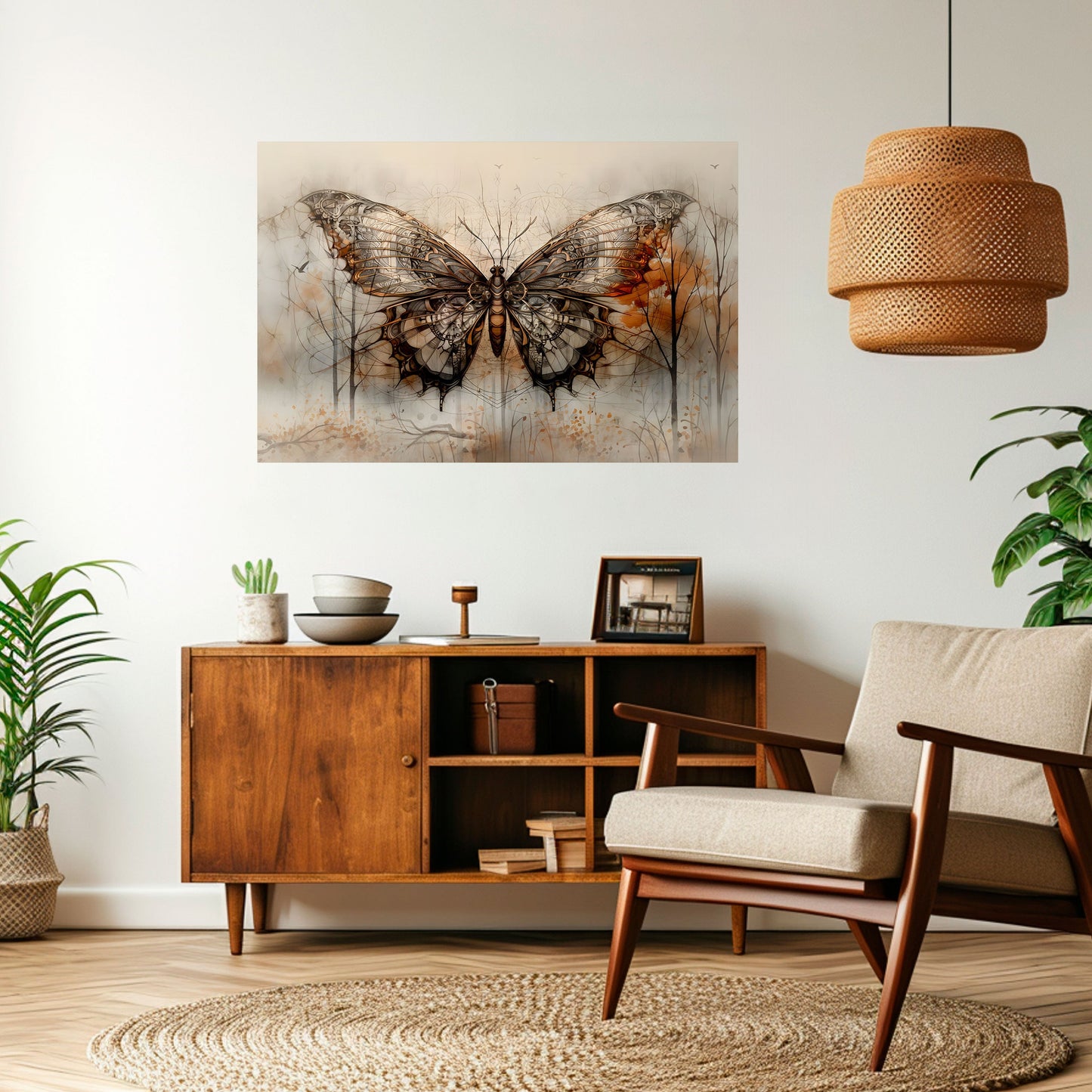 MECHANICAL BEAUTY UNVEILED Peel and Stick Horizontal Poster