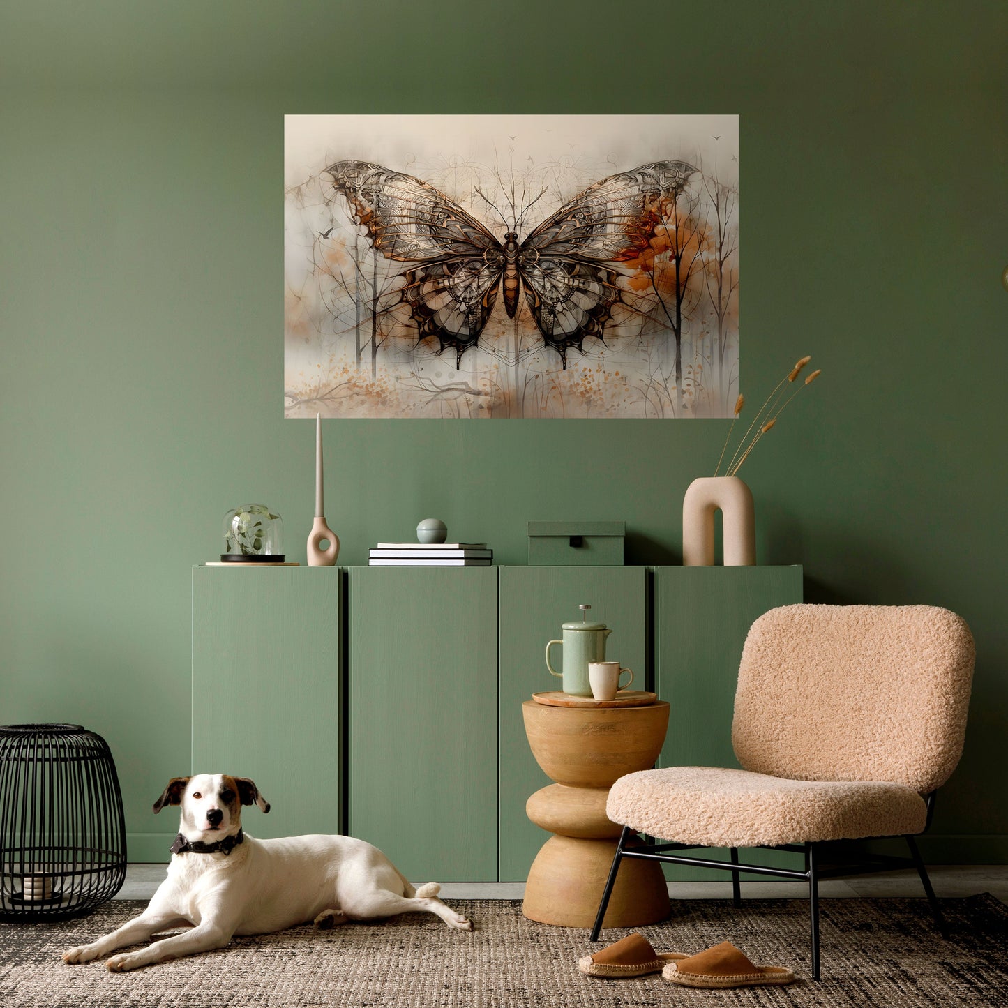 MECHANICAL BEAUTY UNVEILED Peel and Stick Horizontal Poster