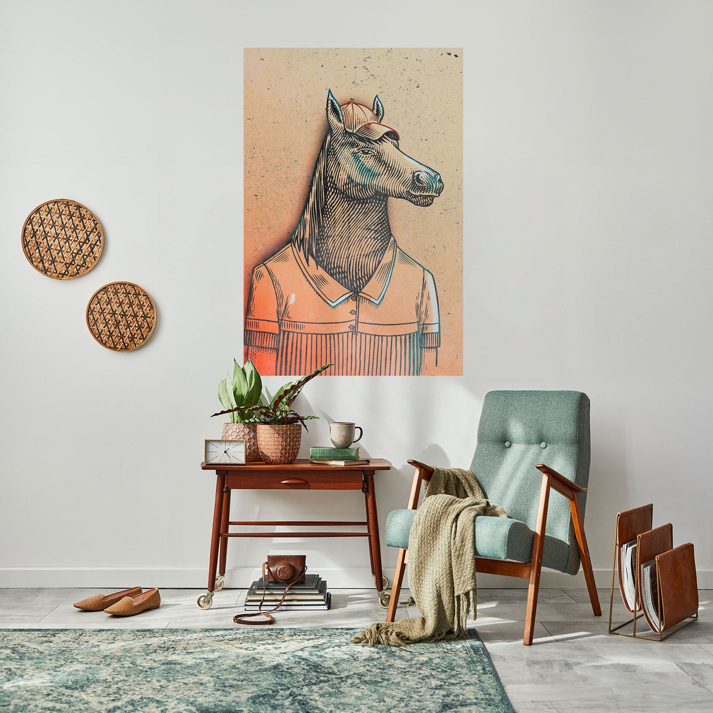 Poster verticale staccabile e attaccabile EQUINE SWAGGER