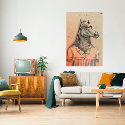 Poster verticale staccabile e attaccabile EQUINE SWAGGER