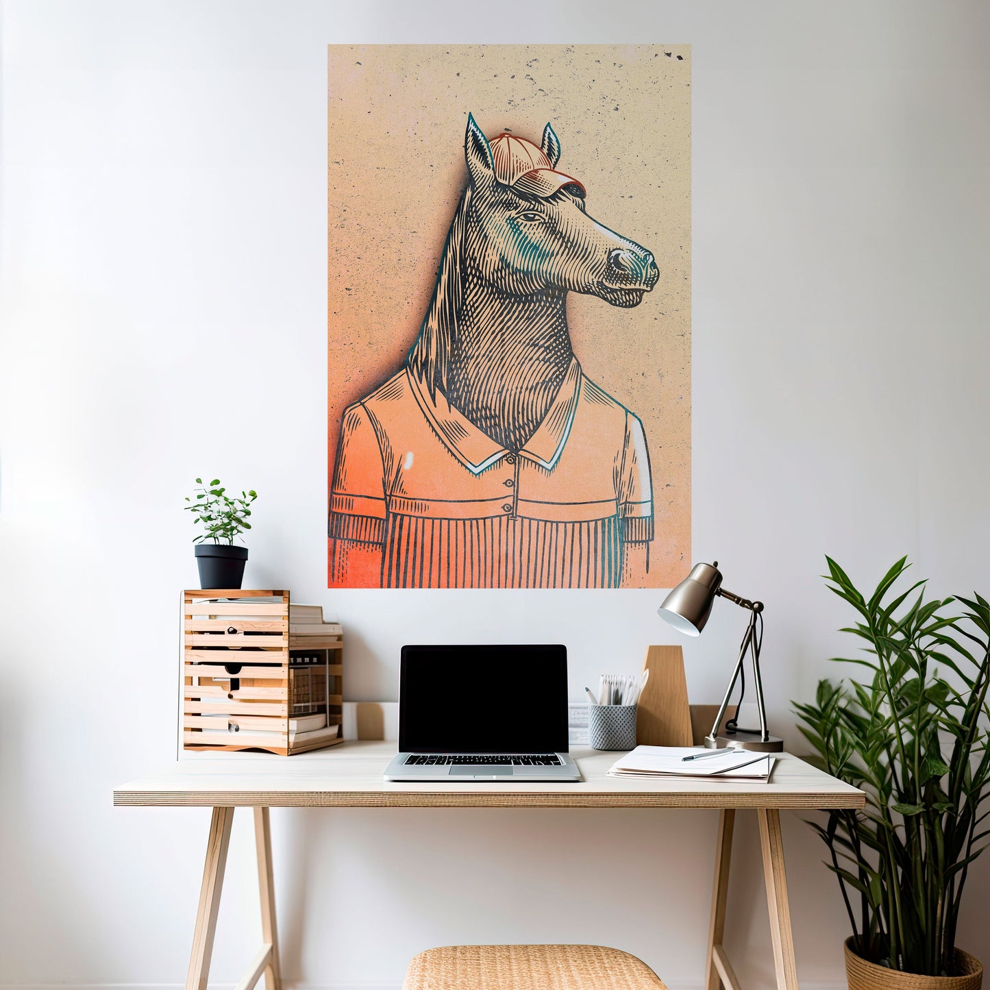 Poster verticale staccabile e attaccabile EQUINE SWAGGER