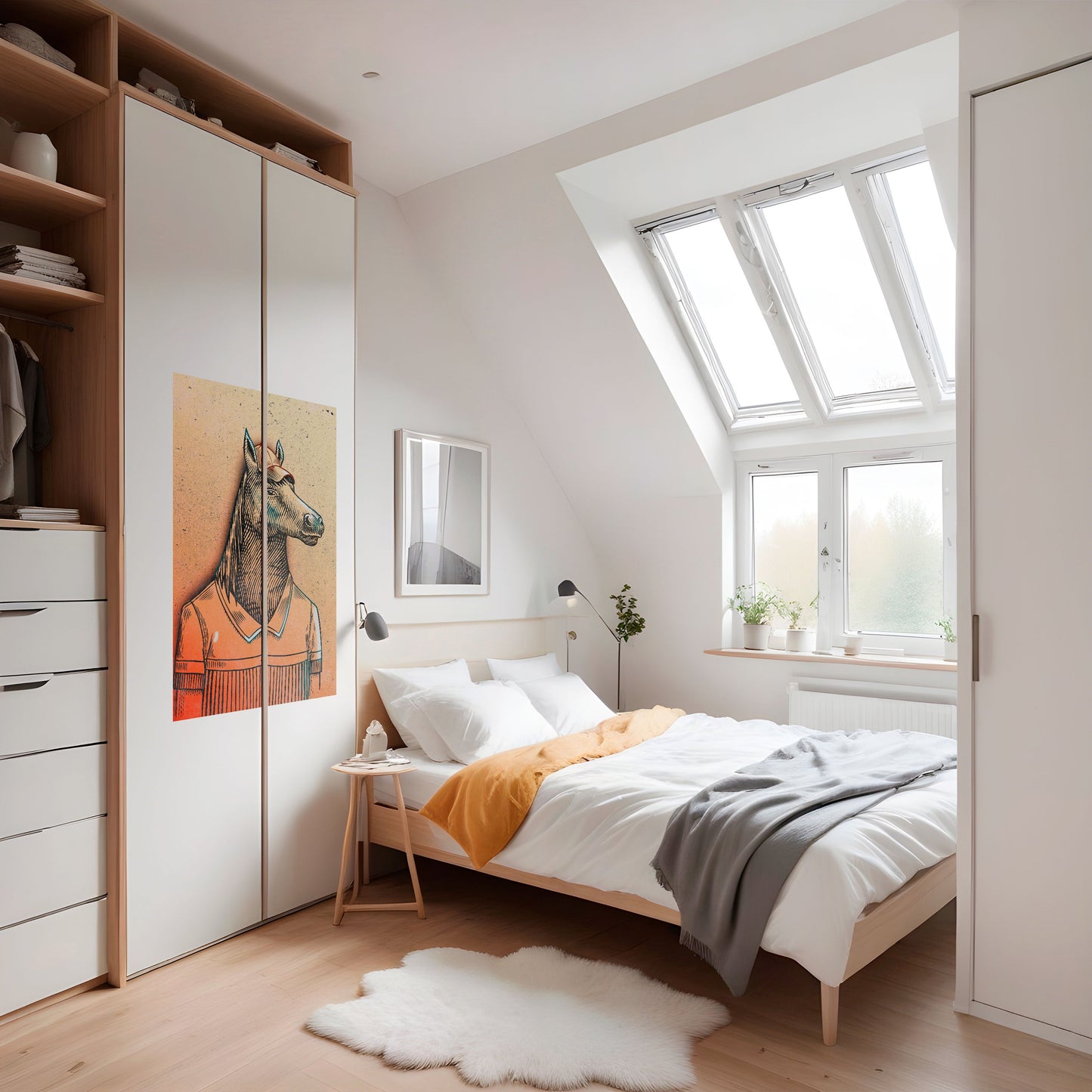 Poster verticale staccabile e attaccabile EQUINE SWAGGER