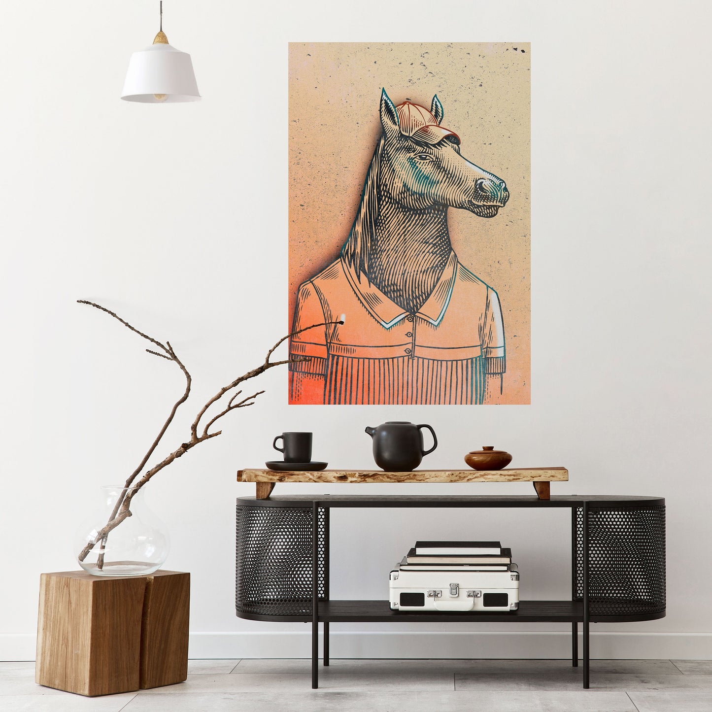 Poster verticale staccabile e attaccabile EQUINE SWAGGER