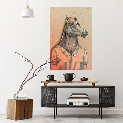 Poster verticale staccabile e attaccabile EQUINE SWAGGER
