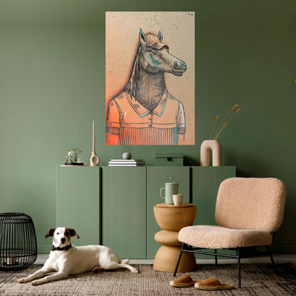 Poster verticale staccabile e attaccabile EQUINE SWAGGER