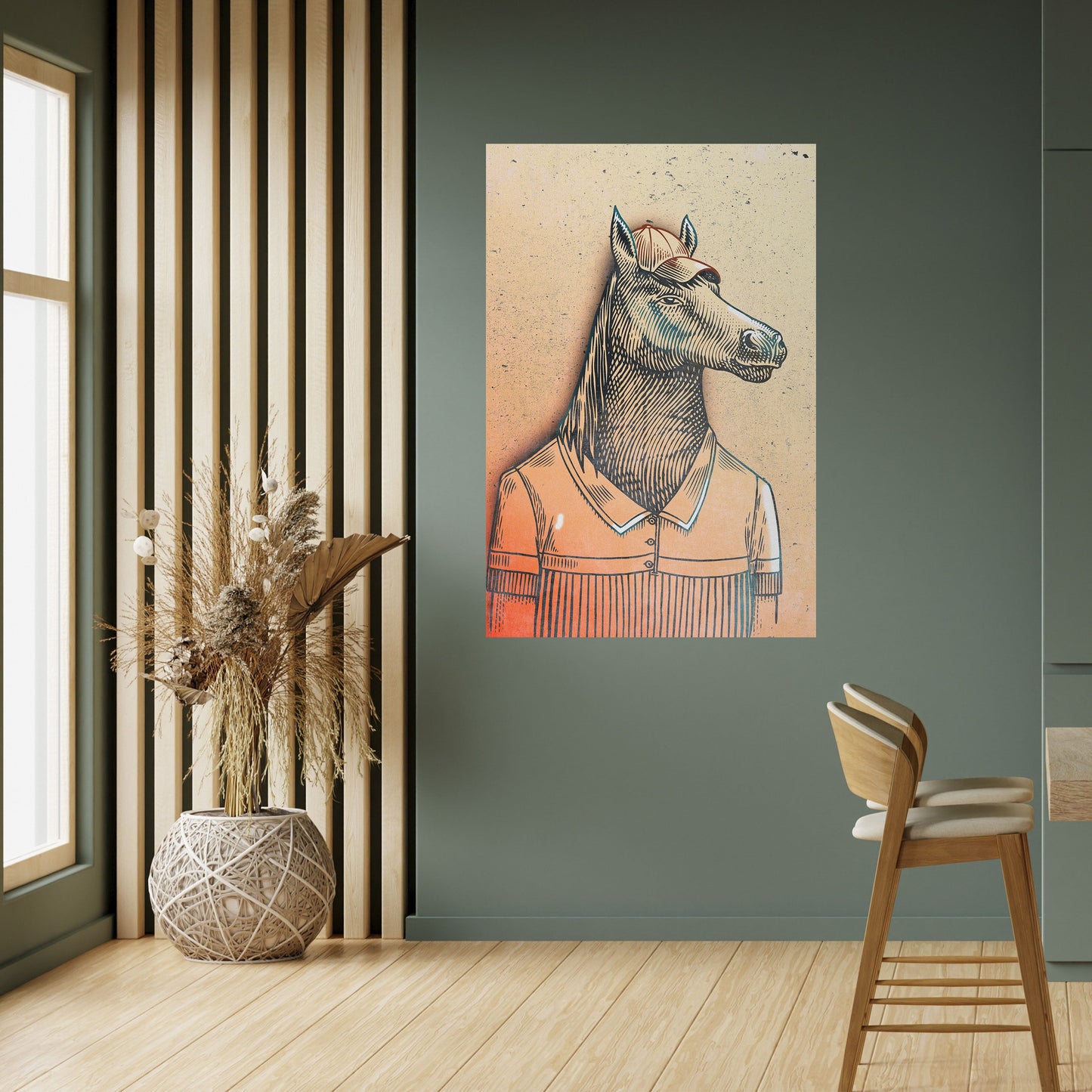 Poster verticale staccabile e attaccabile EQUINE SWAGGER