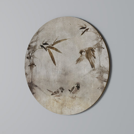 SPARROW BLISS Round Wall Art
