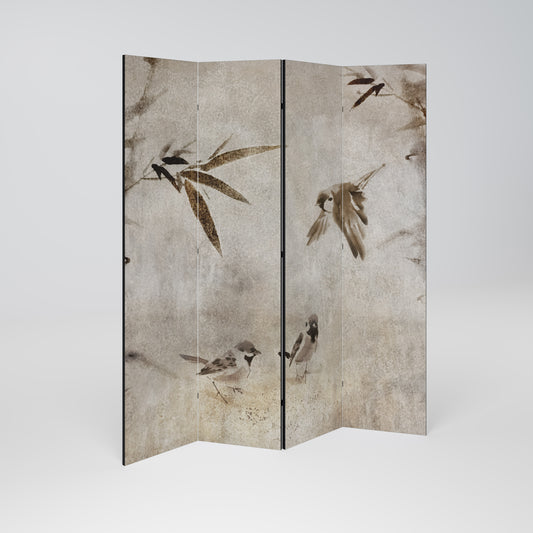 SPARROW BLISS Decorative 4-Panel Room Divider