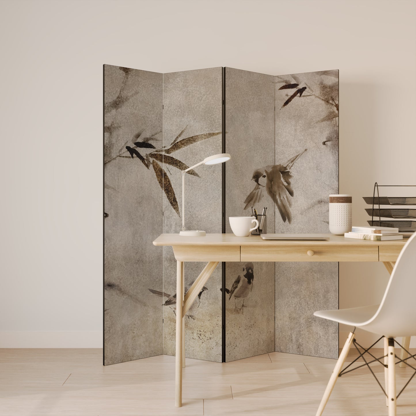 SPARROW BLISS Divisorio decorativo per ambienti a 4 pannelli