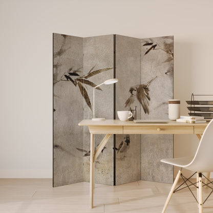 SPARROW BLISS Divisorio decorativo per ambienti a 4 pannelli
