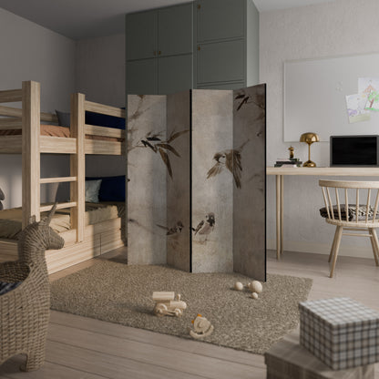 SPARROW BLISS Divisorio decorativo per ambienti a 4 pannelli