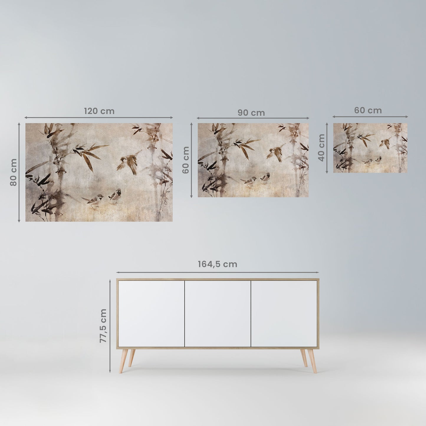 Poster orizzontale SPARROW BLISS da staccare e attaccare