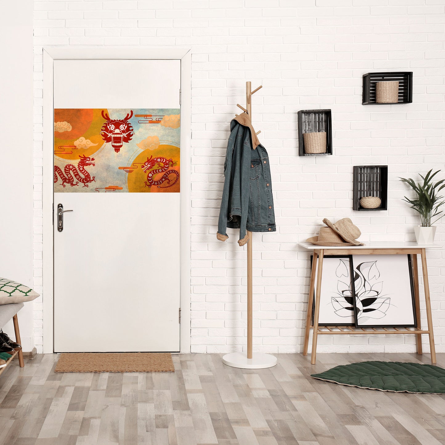 MYSTICAL DRAGON Peel and Stick Horizontal Poster