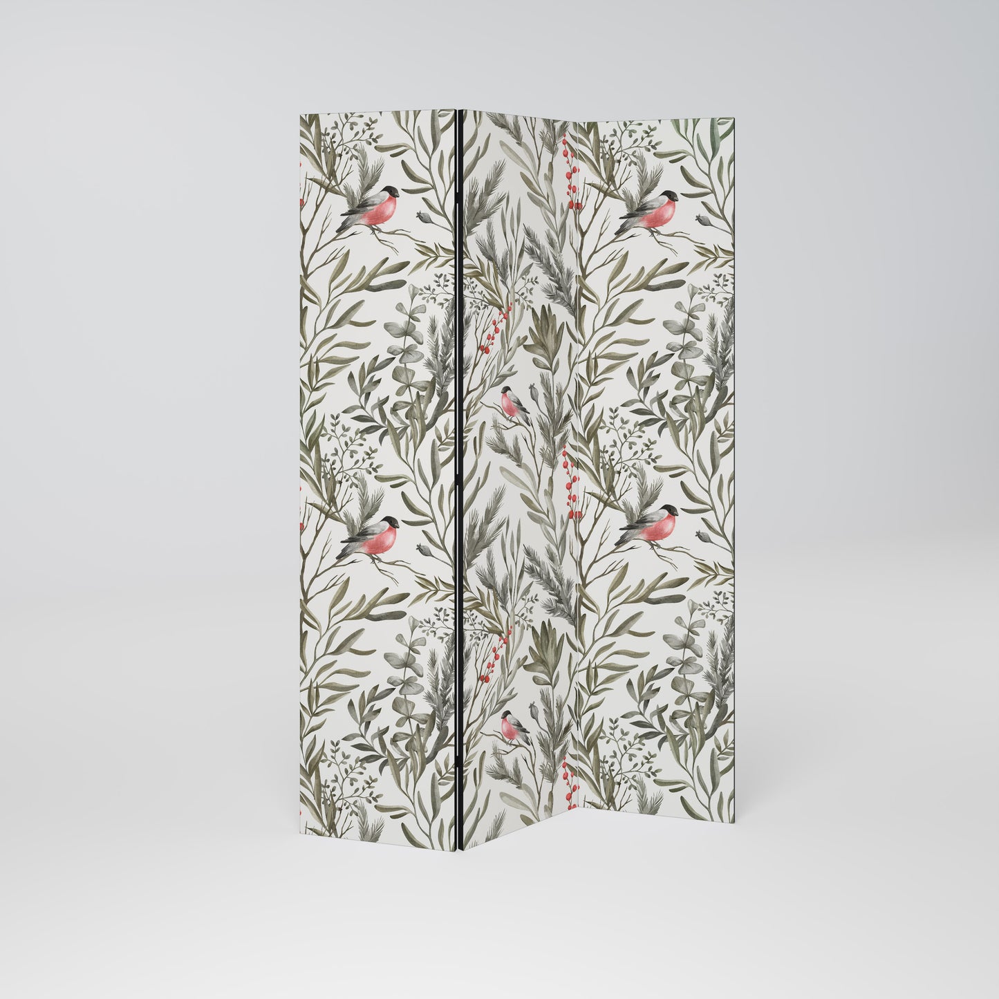 BULLFINCH SONG Decorative 3-Panel Room Divider