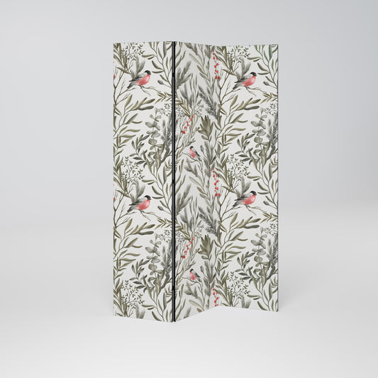 BULLFINCH SONG Decorative 3-Panel Room Divider