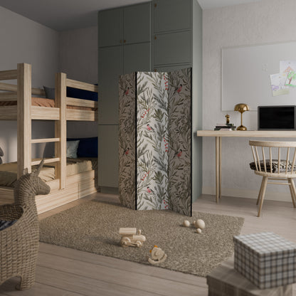 BULLFINCH SONG Decorative 3-Panel Room Divider