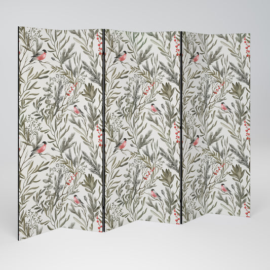 BULLFINCH SONG Decorative 6-Panel Room Divider