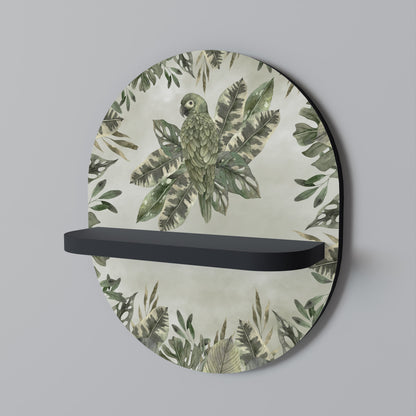 VERDANT ARINI Oval Art Shelf In Black Finish