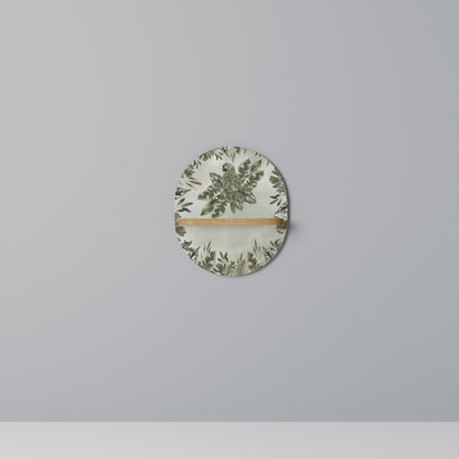VERDANT ARINI Mensola Ovale Decorativa in Effetto Rovere