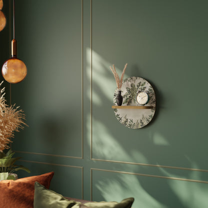 VERDANT ARINI Mensola Ovale Decorativa in Effetto Rovere