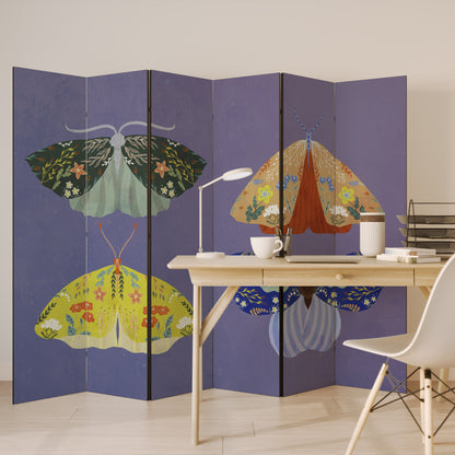 MOTH INTO THE FLAME Decorative 6-Panel Room Divider