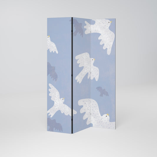 SLOWLY FLOAT Decorative 3-Panel Room Divider