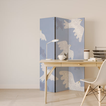 SLOWLY FLOAT Divisorio decorativo per ambienti a 3 pannelli