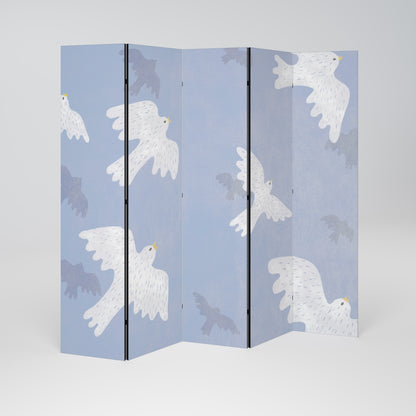 SLOWLY FLOAT Decorative 5-Panel Room Divider