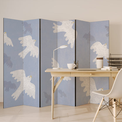 SLOWLY FLOAT Decorative 6-Panel Room Divider