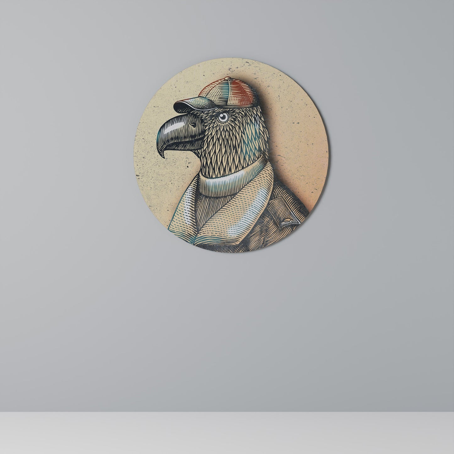 FEATHERED FASHIONISTA Decorazione da Parete Rotonda