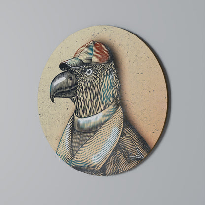 FEATHERED FASHIONISTA Decorazione da Parete Rotonda