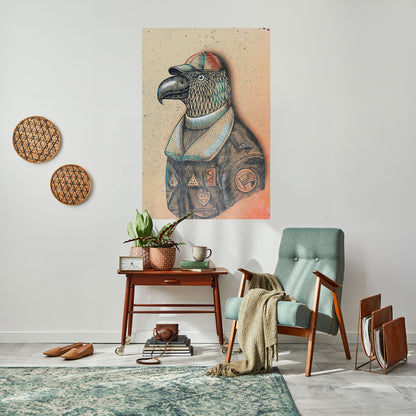 Poster verticale staccabile e attaccabile FEATHERED FASHIONISTA