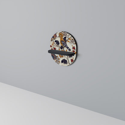 EMINENT HOOPOE Oval Art Shelf In Black Finish