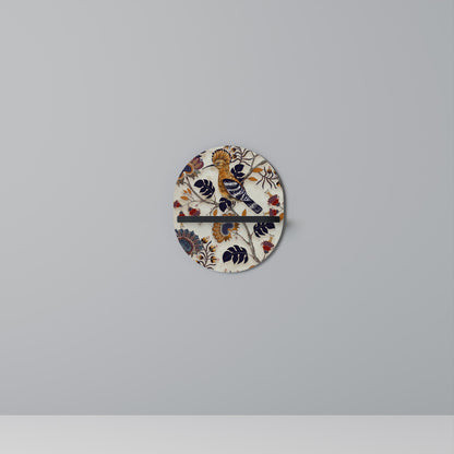 EMINENT HOOPOE Oval Art Shelf In Black Finish