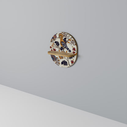 EMINENT HOOPOE Oval Art Shelf In Oak Effect