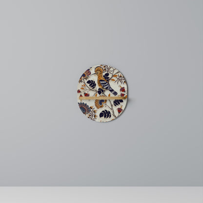 EMINENT HOOPOE Oval Art Shelf In Oak Effect