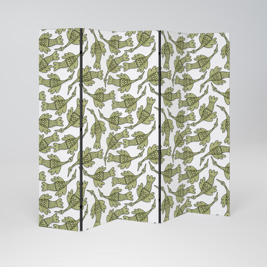 SEEDLING SONGBIRD Decorative 5-Panel Room Divider