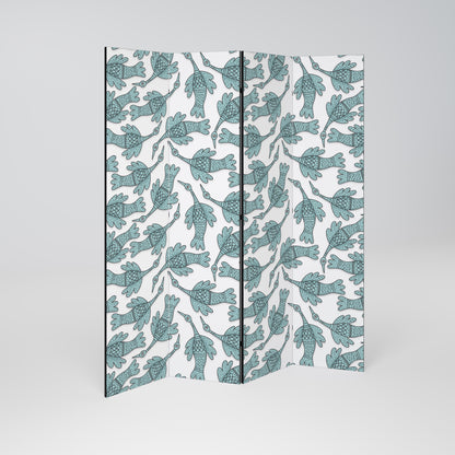 WATERSPOUT SONGIBIRD Divisorio decorativo per ambienti a 4 pannelli