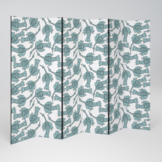 WATERSPOUT SONGIBIRD Decorative 6-Panel Room Divider